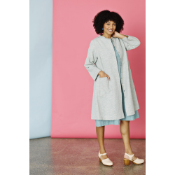 Kort kjole med striber 