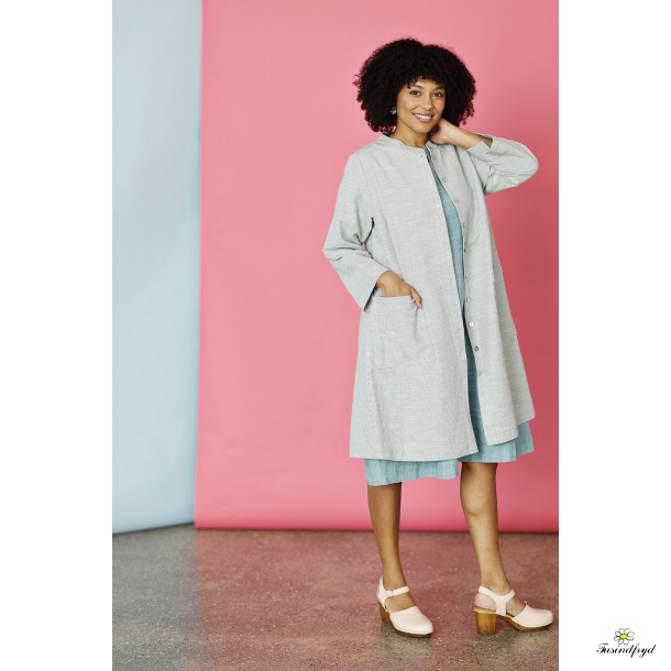 Kort kjole med striber 