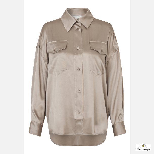 KammaDea - silke skjorte - Beige