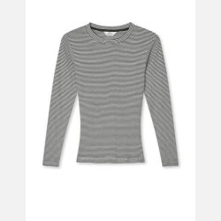 2x2 Cotton Stripe Tuba Tee LS - Black/Vanilla Ice