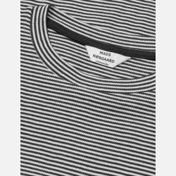 2x2 Cotton Stripe Tuba Tee LS - Black/Vanilla Ice