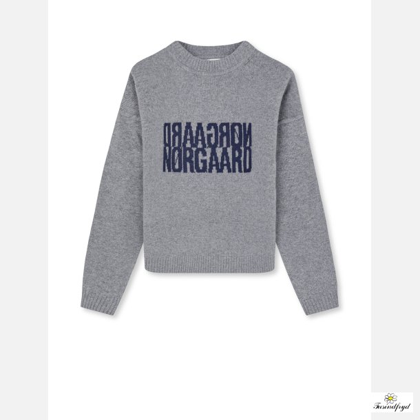 Yota Knit Tilona Sweater - Mid Grey Melange/Parisian