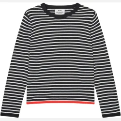 Fine Merino Ivy Knit - Black/Vanilla Ice