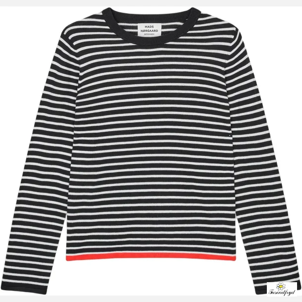 Fine Merino Ivy Knit - Black/Vanilla Ice