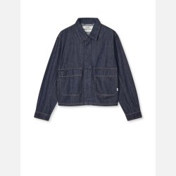 Cosy Denim Solar Jacket - Dark Indigo