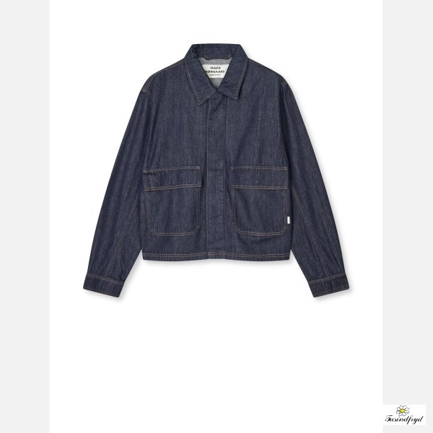 Cosy Denim Solar Jacket - Dark Indigo