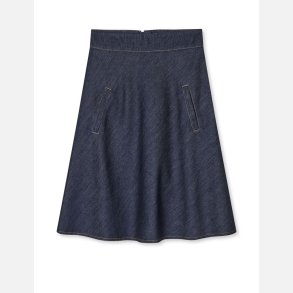 Cosy Denim Stelly Skirt - Dark Indigo