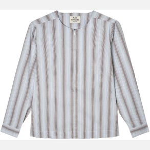 Poplinda Dana Shirt  - Shadow Pinstripe/Winery
