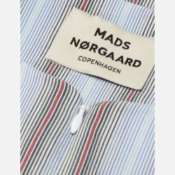 Poplinda Dana Shirt  - Shadow Pinstripe/Winery