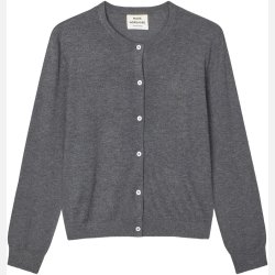 Fine Merino Charlot Cardigan - Dark Grey Melange