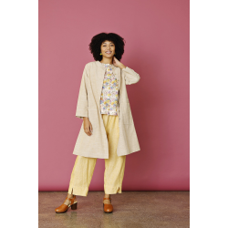 Kort kjole med striber 