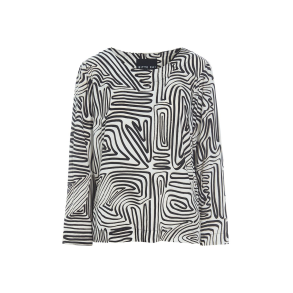 Haru bluse - hvid sort