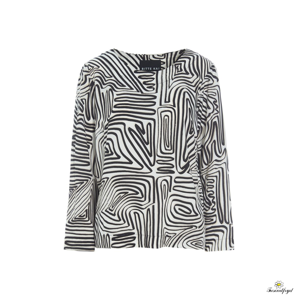 Haru bluse - hvid sort