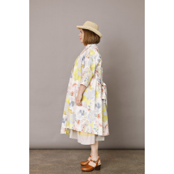 Kimono frakke med grafisk Signe Kejlbo print