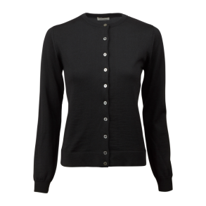 Sigrid cardigan - merinould - sort