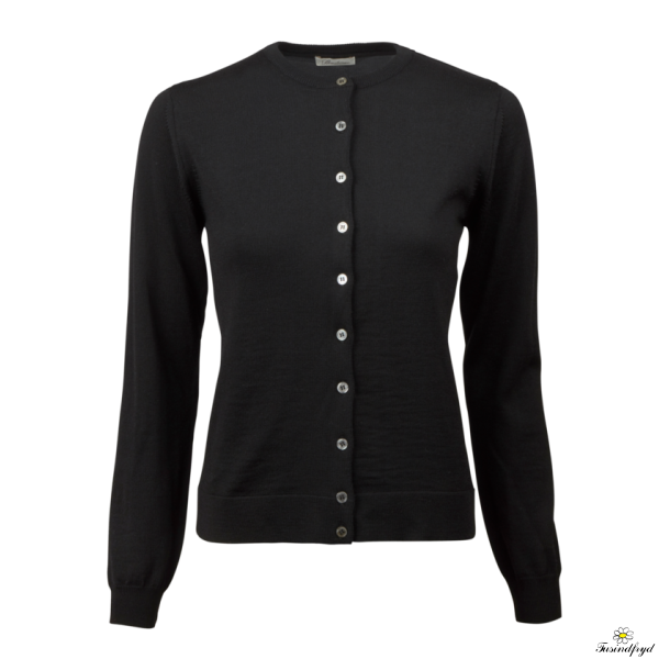 Sigrid cardigan - merinould - sort