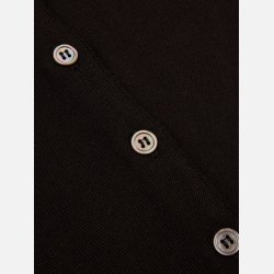 Sigrid cardigan - merinould - sort