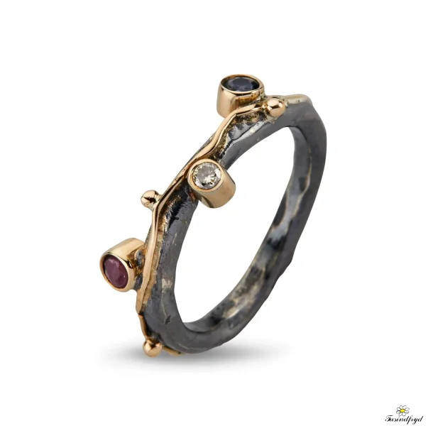 Zeus Triple Precious Stones - Ring