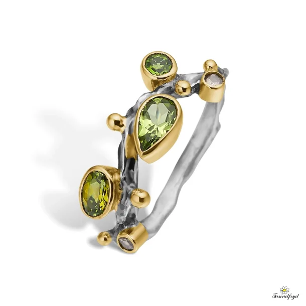 Grace Single Petite Green Polished - Ring