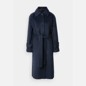 Hairy Wool Megan Coat - Parisian night