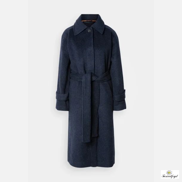 Hairy Wool Megan Coat - Parisian night