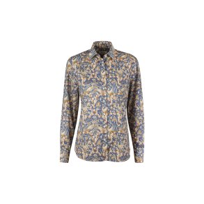 Siri Bl� m�nstret skjorte