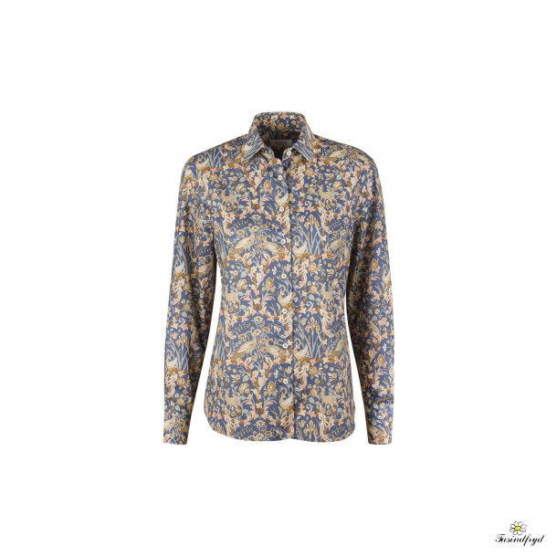 Siri Bl� m�nstret skjorte