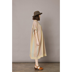 Lang kjole med multi striber 