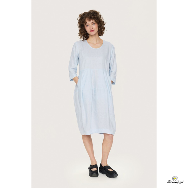 Airy linen - kjole - lysebl