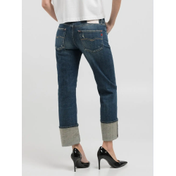 AKEME straight low waist - mellem bl