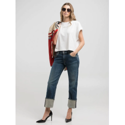 AKEME straight low waist - mellem bl