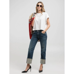 AKEME straight low waist - mellem bl