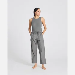 Astrid Pant Poplin - metal grey