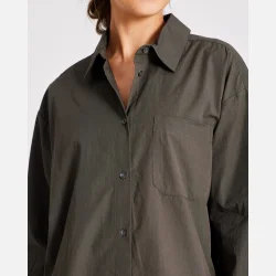 Astrid L/S Shirt Poplin - Beluga