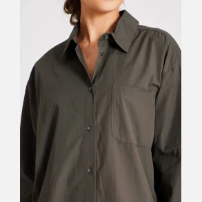 Astrid L/S Shirt Poplin - Beluga