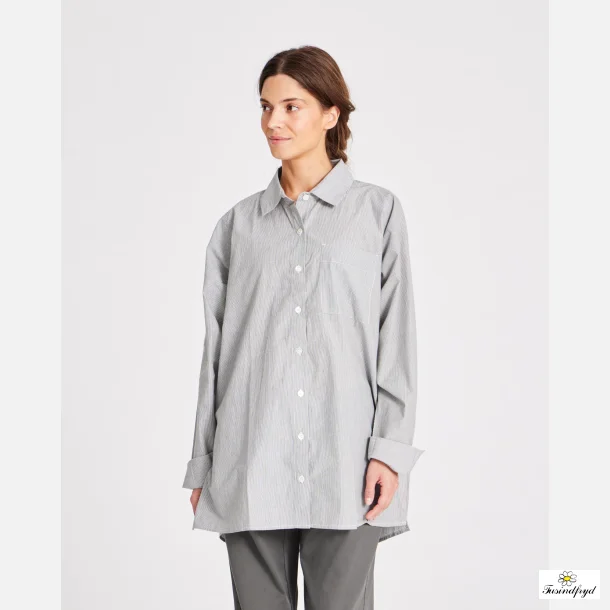 Bella Raglan L/S Striped Poplin Long Shirt