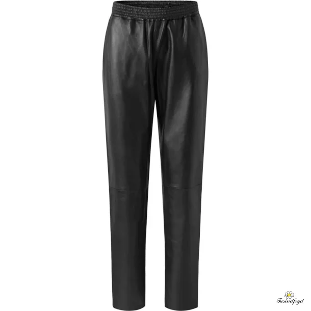 Belle loose fit lderbukser - sort