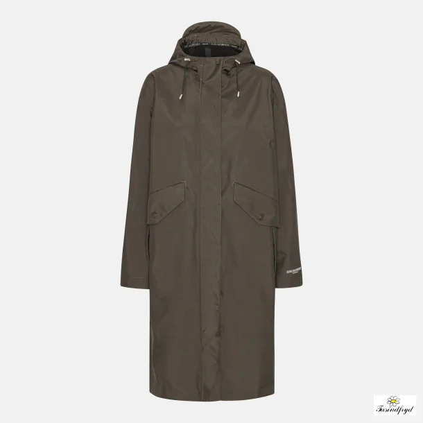 Long Softshell raincoat - Army