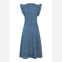 EdissaDEA - Dress with denim details