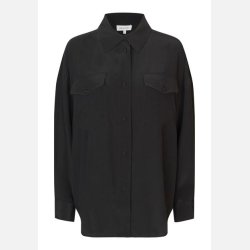 KammaDea - silke skjorte - Sort