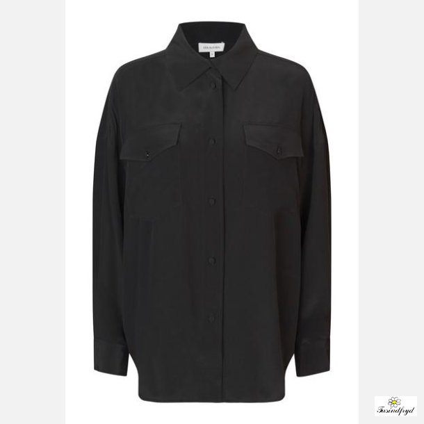 KammaDea - silke skjorte - Sort