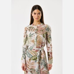 YannaDEA - Dress with gathering details - Passiflora