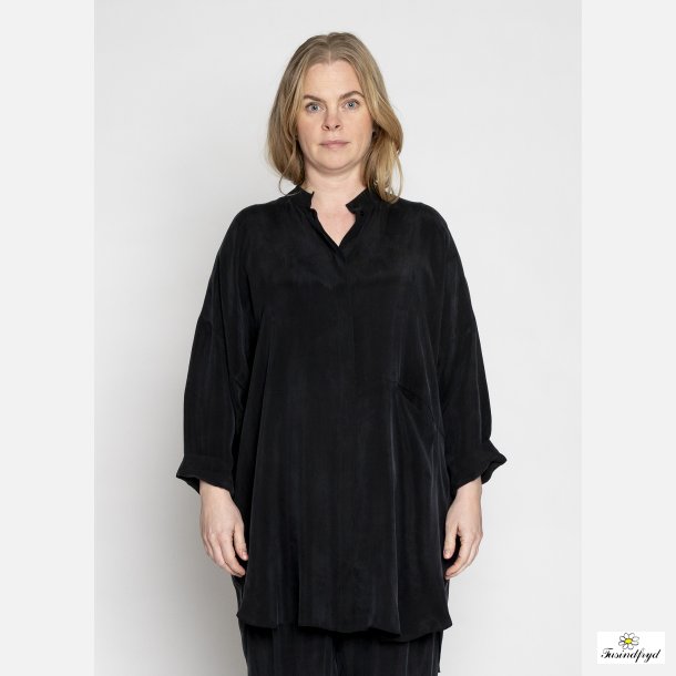 MILLE DRESS - merino wool - sort
