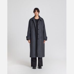 Tove uld frakke - Grey