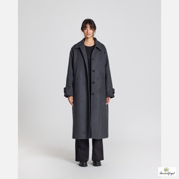 Tove uld frakke - Grey