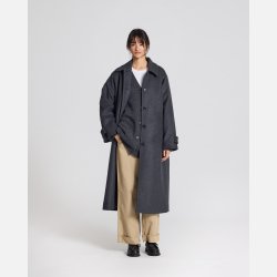 Tove uld frakke - Grey