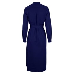 Ivona kjole med flser - bl