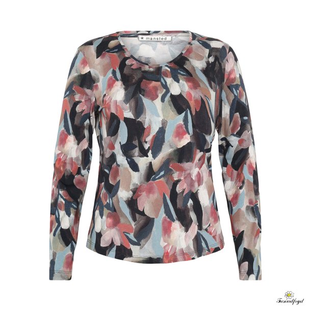 Jersey print - dark brown