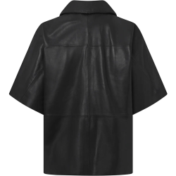 Julia skindskjorte korte rmer - sort