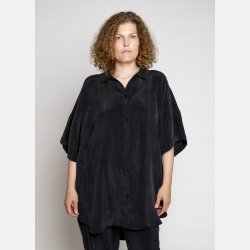 MERIAM SHIRT - cupro - caviar